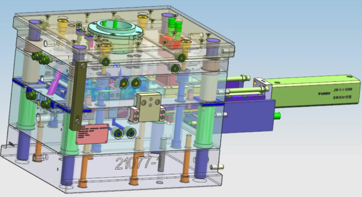 Precision mold structure design detail